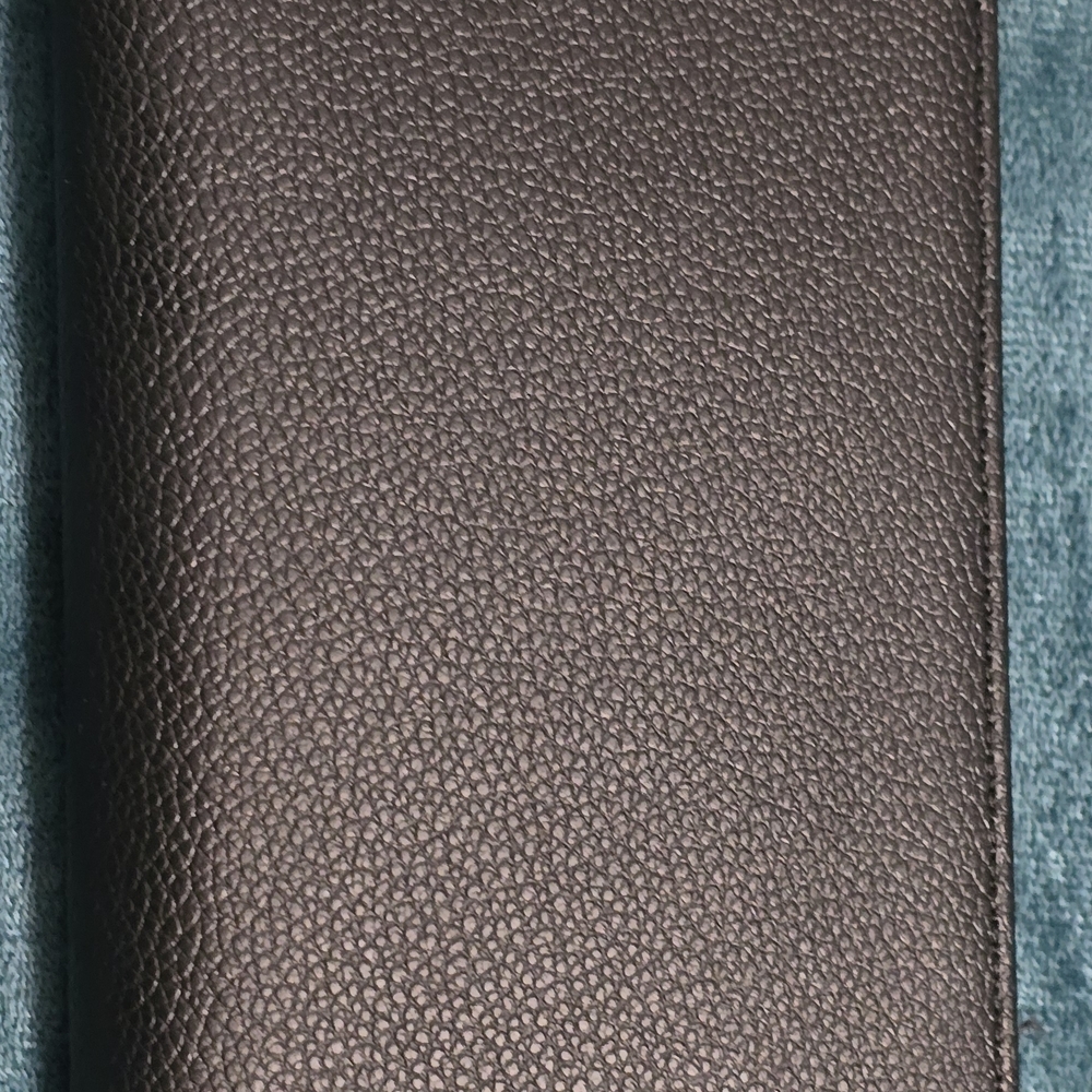 London Fog Black Pebble-Grain Zip Wallet with Gold Logo - Picture 12 of 12